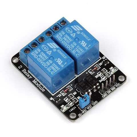 2 Channel Relay Module Breakout Board (5V) - View 1