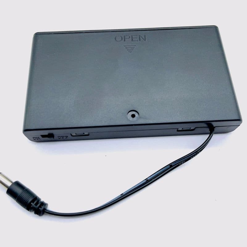 AA Battery Holder with optional 5.5mm Plug and Switch - View 1