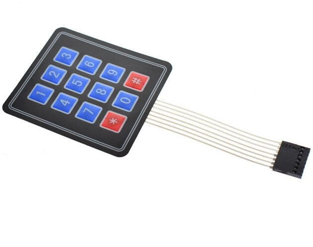 4 X 3 Flexible Matrix Keypad Membrane Switch Keyboard - View 2