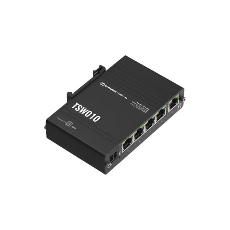 TSW010 - Din Rail Ethernet Switch - View 3