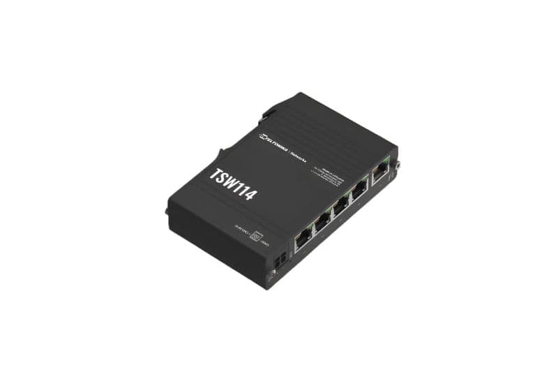 TSW114 - Gigabit Din Rail Ethernet Switch - View 3