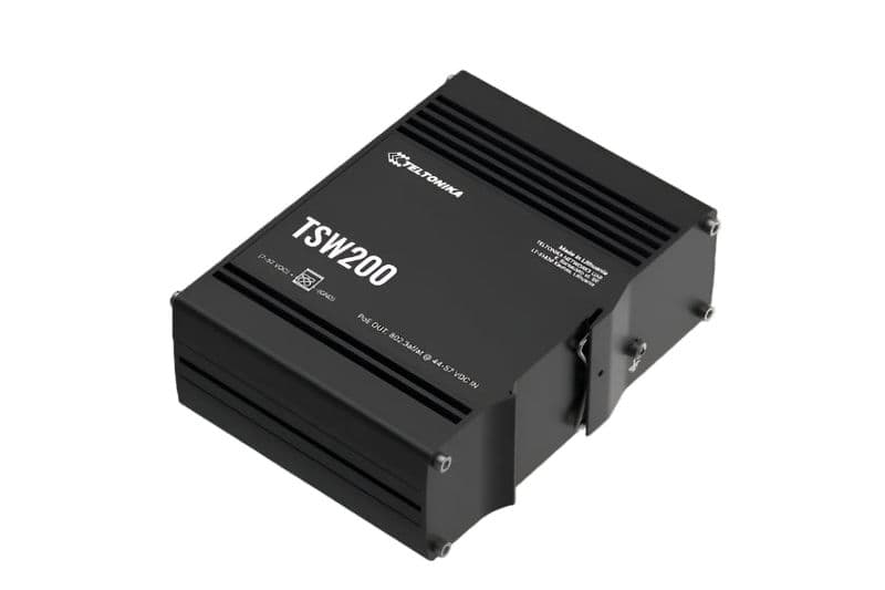 TSW200 - Industrial POE+ Ethernet Switch - View 2