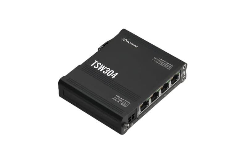 TSW304 - Din Rail Ethernet Switch - View 3