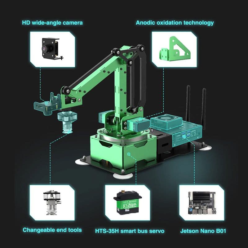 JetMax Jetson Nano Robot Arm ROS Open Source Vision Recognition Programmable Robot - View 2