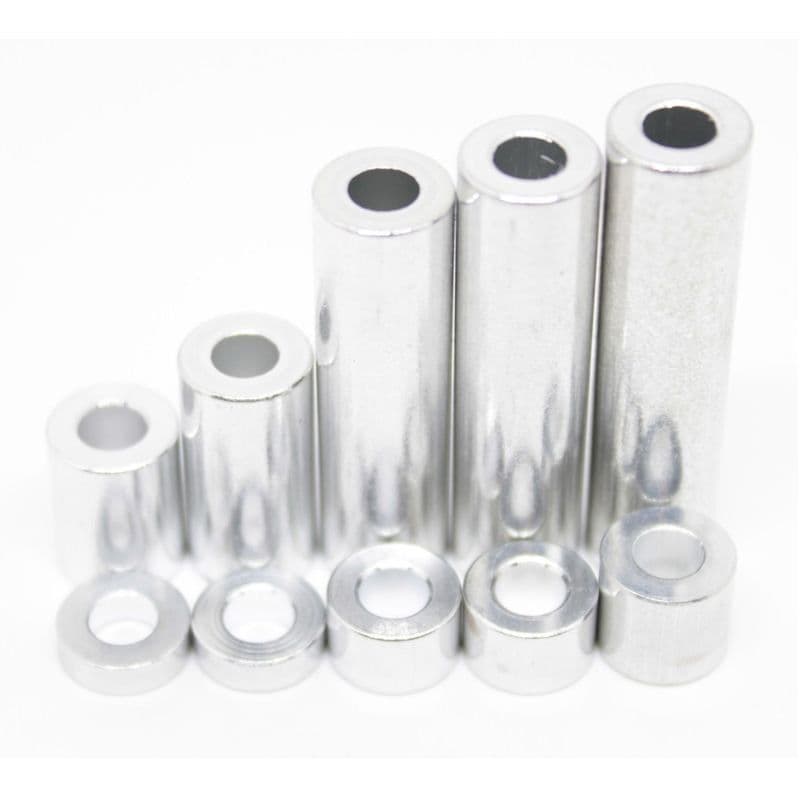 Aluminium Spacers - No threads (Pack of 10) - View 1