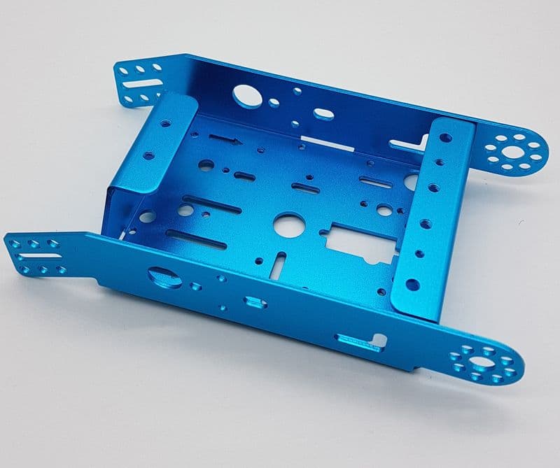 2WD Anodized Aluminium Robot Chassis - View 3
