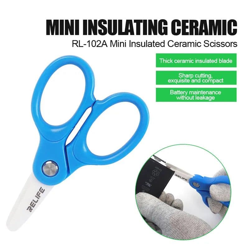 RL-102A Mini Insulated Ceramic Scissors - View 3
