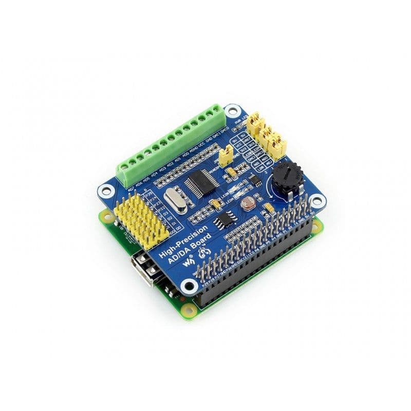 Raspberry Pi High-Precision AD/DA Expansion Board - View 2
