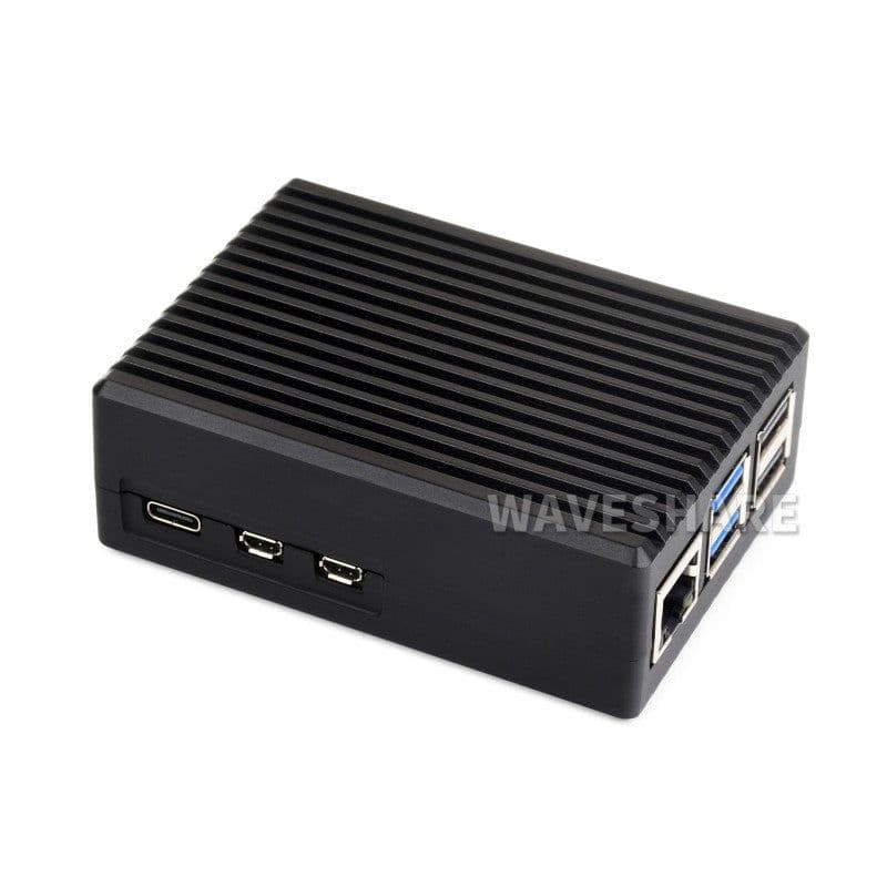Aluminum Stripe Grooved Case For Raspberry Pi 5 - View 1