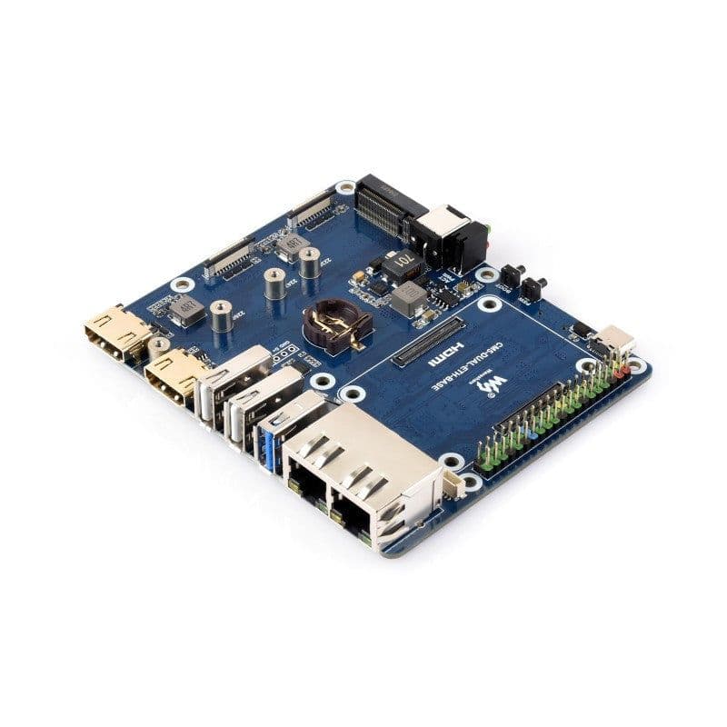 Gigabit / 2.5G Dual Ethernet Base Board For Raspberry Pi CM5 - View 1