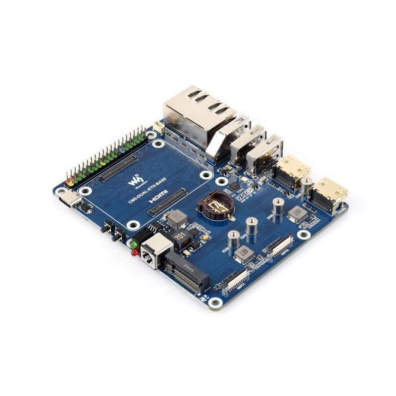 Gigabit / 2.5G Dual Ethernet Base Board For Raspberry Pi CM5 - View 2