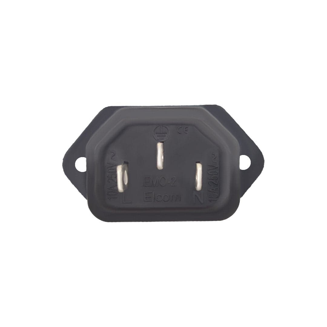 ELCOM 10A 250VAC Power Socket EMO-21 - View 2