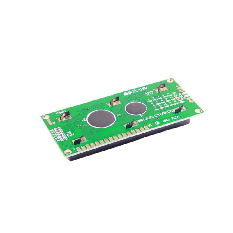 16x2 Character Green Backlight LCD Display JHD (copy) - View 2