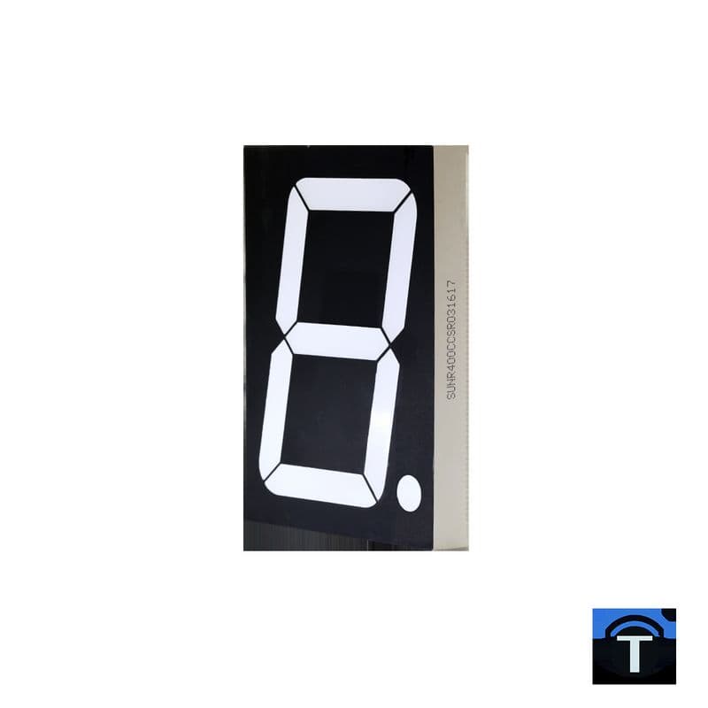 4 Inch 7 Segment Display Bright Red C/A - View 1