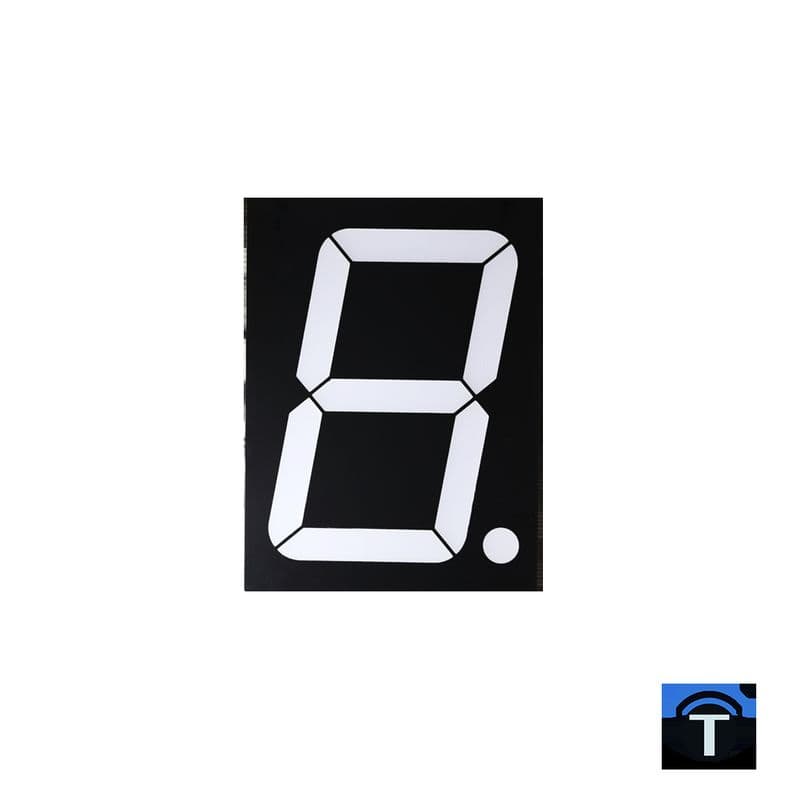 4 Inch 7 Segment Display Bright Red C/A - View 3