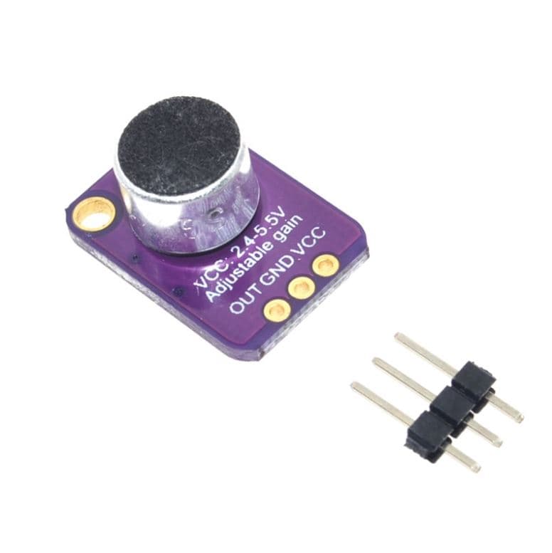 MAX 4466 Electret Microphone Amplifier with Adjustable Gain – Audio Sensor Module - View 1