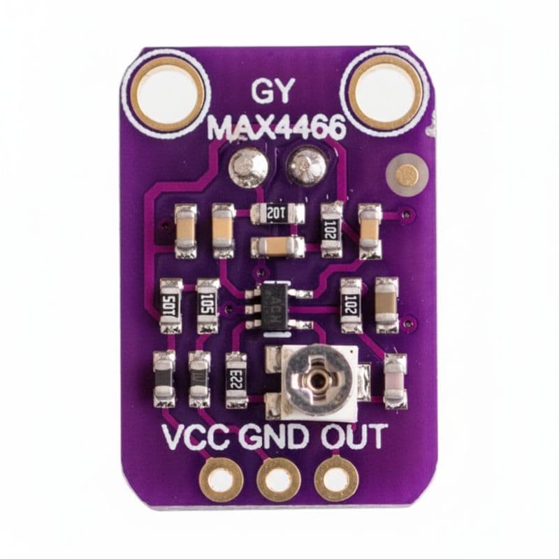 MAX 4466 Electret Microphone Amplifier with Adjustable Gain – Audio Sensor Module - View 2