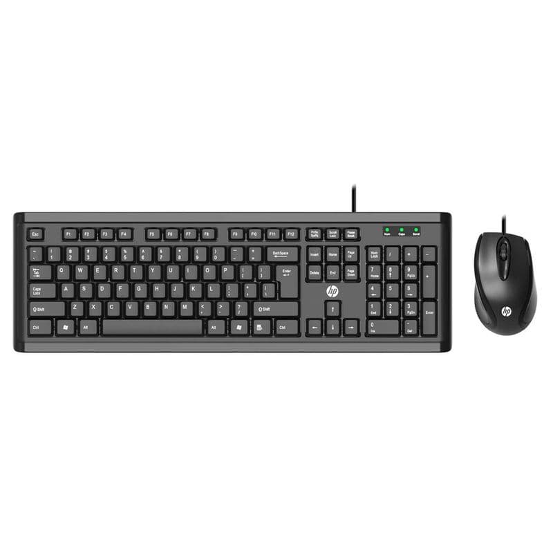 HP Wired Keyboard and Mouse Combo Powerpack (Black) - View 1
