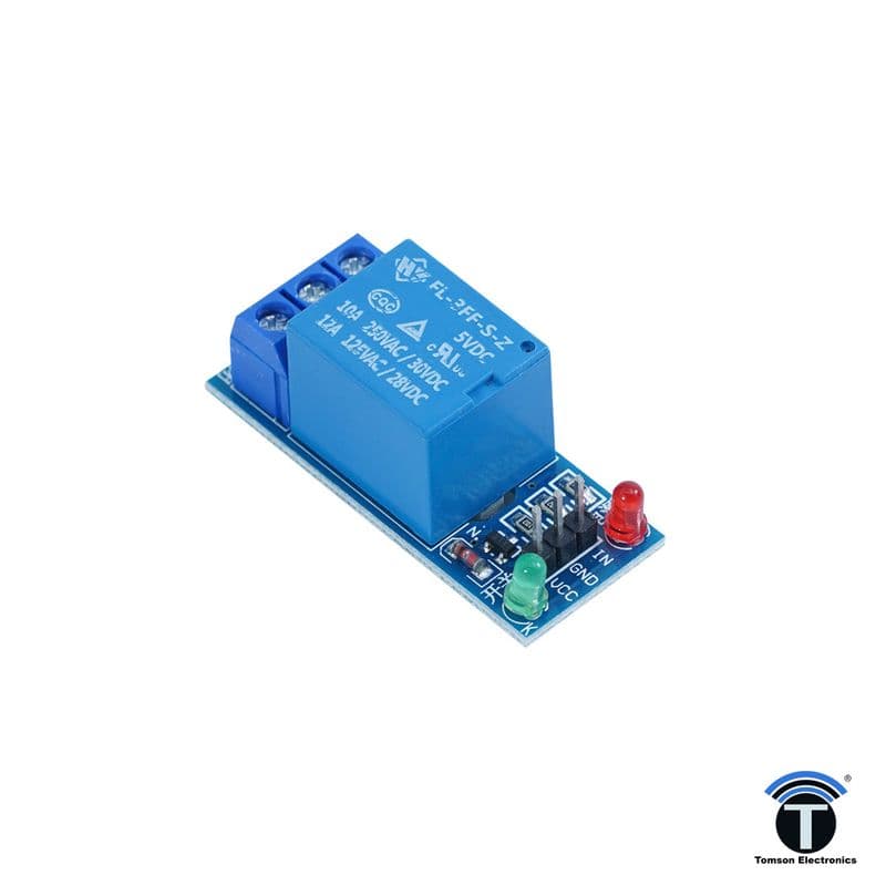 5V 1 Channel Relay Board Without Protection - View 1