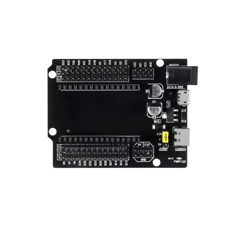 ESP32 Expansion Board 30-Pin with Type-C USB GPIO Breakout & Power Board - View 1