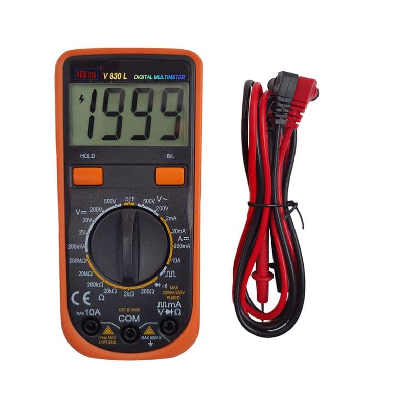 VAR TECH V830L 500V AC/DC 10A DC Digital Multimeter - View 1