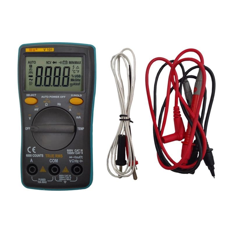 VAR TECH V101 True RMS 750VAC 1000VDC 10A AC/DC Digital Multimeter - View 1