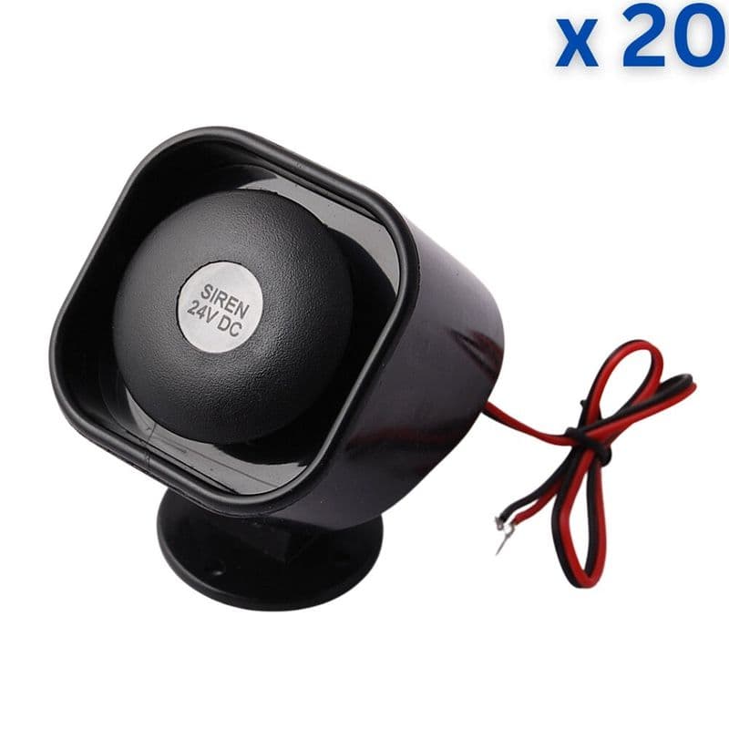 SQR117 - 24V DC Square Siren - View 3