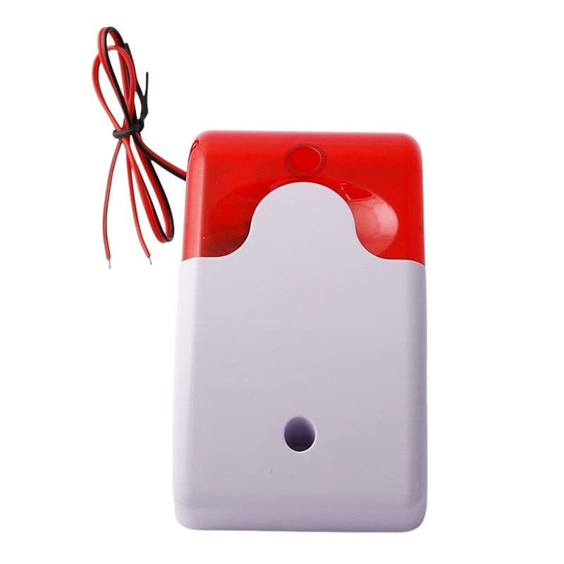 SL103 - 12V DC Siren With Light - Red - View 2