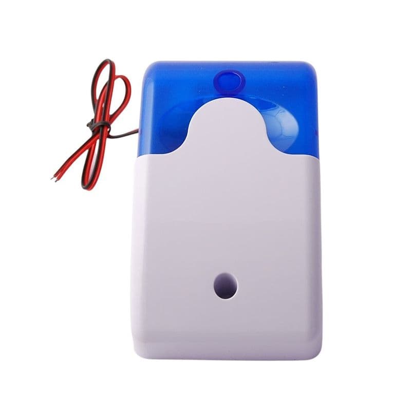 SL103 - 12V DC Siren With Light - Blue - View 2