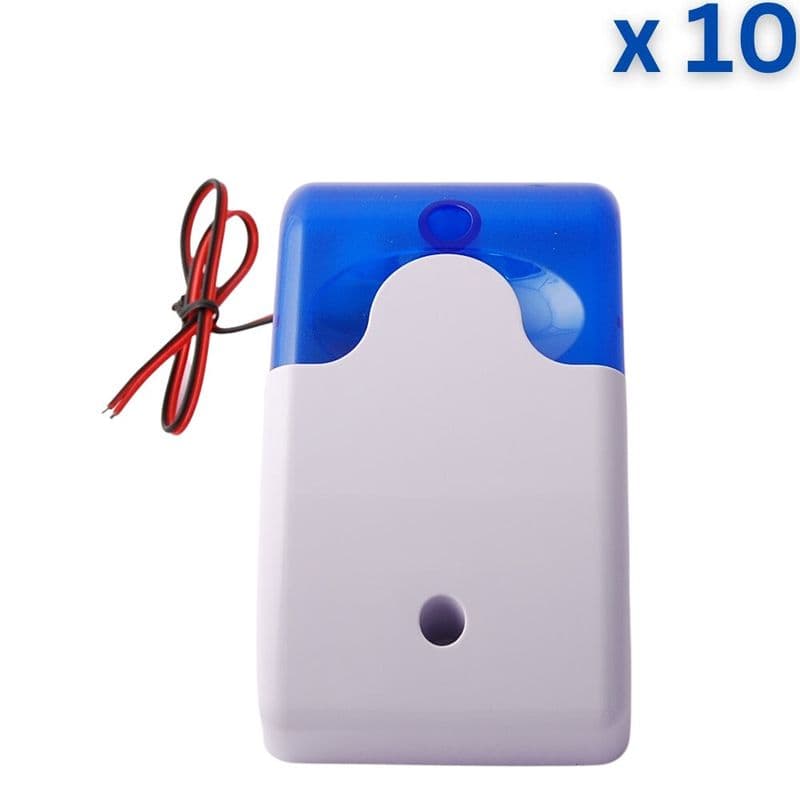 SL103 - 12V DC Siren With Light - Blue - View 3