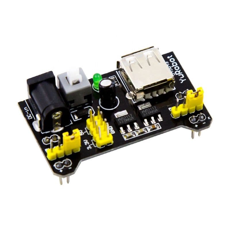 3.3V/5V MB102 Breadboard Power Supply Module - View 1