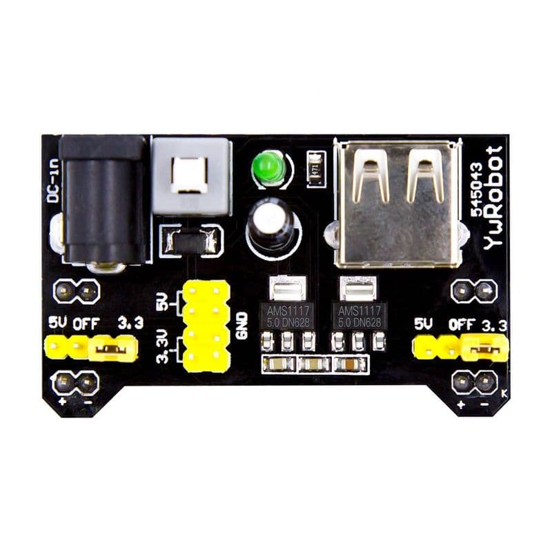 3.3V/5V MB102 Breadboard Power Supply Module - View 2