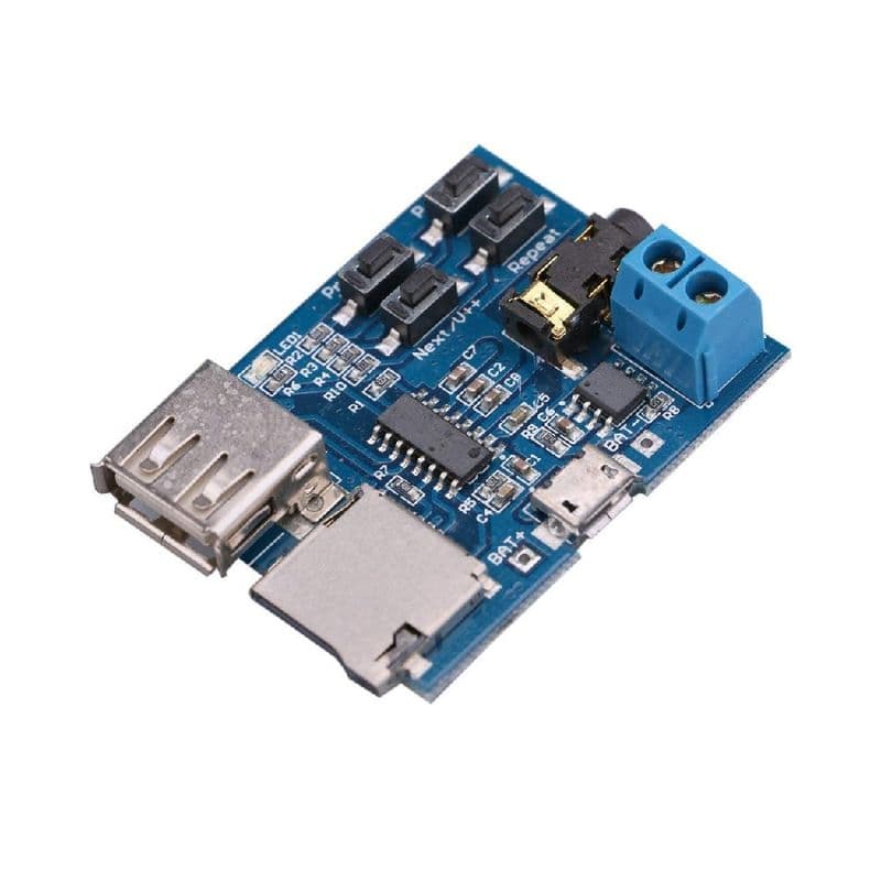 Non-Destructive MP3 Decoding Board with Self-Powered TF Card U Disk Decoded Player Module - View 1