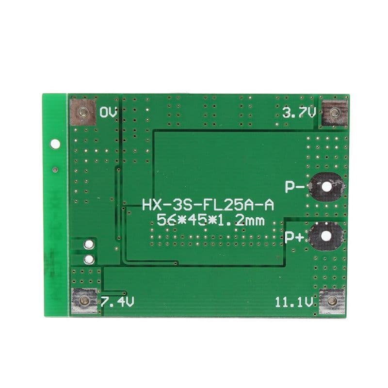 HX-3S-FL25A-A BMS 3 Cell 12v 25A Li-ion Battery Charge/Discharge Protection Module - View 3