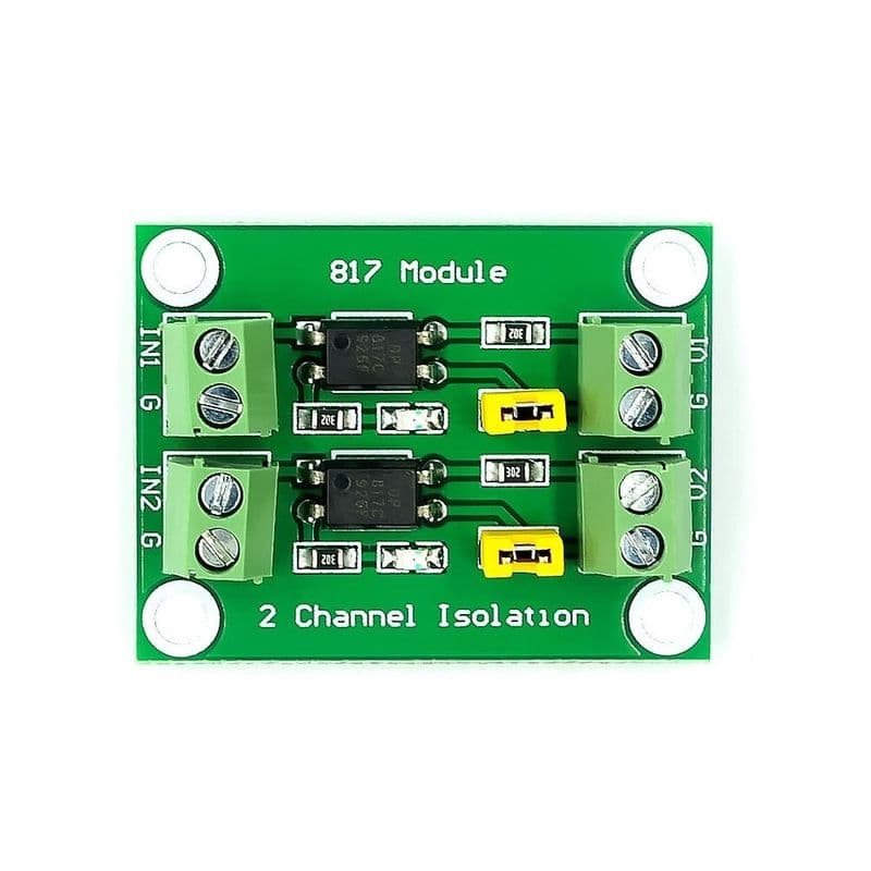 PC817 2 Channel Optocoupler Isolation Module - View 2