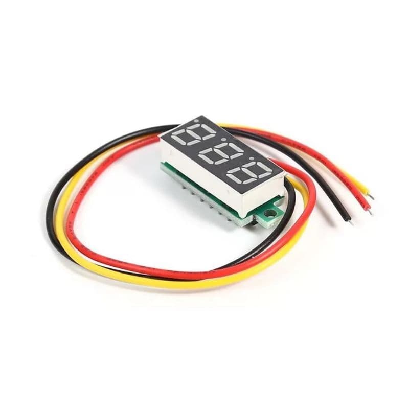 0.28" 0-99.9V Three Wire DC Mini LED Display Voltmeter - View 1