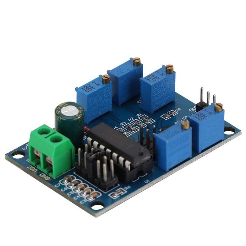 ICL8038 12V to 15V, Signal Generator, Medium/Low Signal, Frequency 10Hz-450KHz, Triangular/Rectangular/Sine Wave Generator Module - View 1