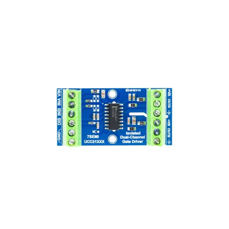 7Semi UCC21220A Dual-channel Isolated Gate Driver Breakout - View 2